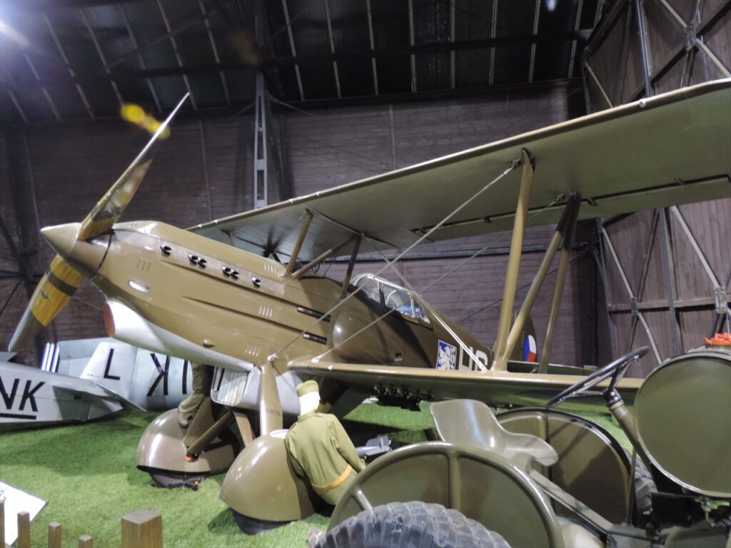 Avia B-534 v československém zbarvení v Leteckém muzeu Kbely.