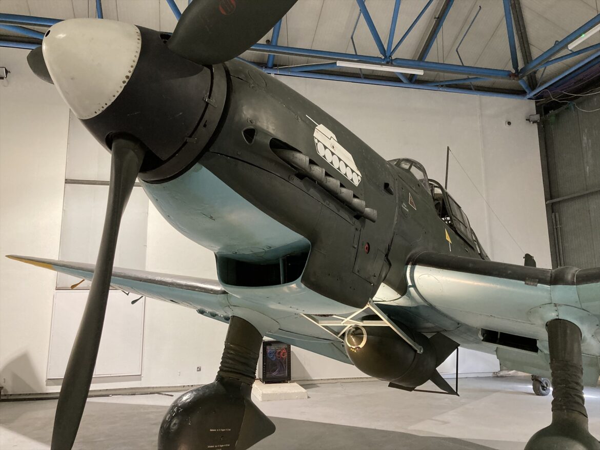 Junkers Ju 87 vystavený v londýnském RAF Museum.